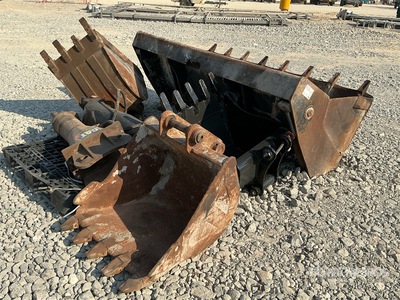 Quantity of (6) Hydraulic Breaker w/ Backhoe Loader Bucket