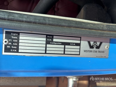 2013 Western Star 4800FX 6x4 Camion à benne basculante D/E