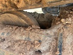 Undercarriage with Left Track Tensioner