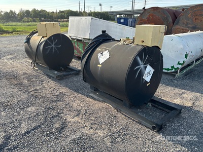 Quantity of (2) 350 gal Skid Mounted Steel Diesel Fuel Tank