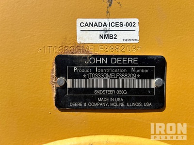 2020 John Deere 333G Kompaktowa ładowarka gąsienicowa
