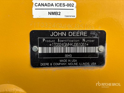 2019 John Deere 324G Two-Speed Skid Steer Loader