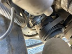 Engine with A/C Compressor