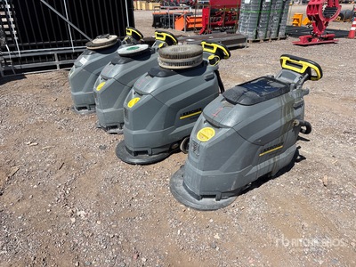 Quantity of (4) 2015 Karcher BD50/50 Walk-Behind Electric Laveuse de sol