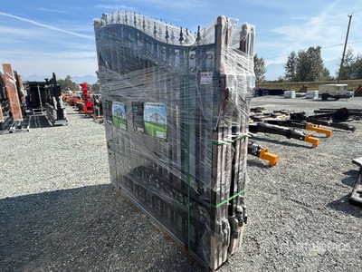 Quantity of (3) 14 ft Steel Bi-Parting Cancello (Unused)