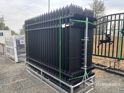 Quantity of (30) 9 ft 9 in x 6 ft 6 in Iron Fencing (Unused)