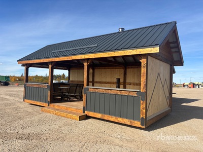 11 ft 6 in x 24 ft 4 in Skid Mounted Outdoor Kitchen Gazeebo Struttura mobile (Unused)