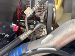 Engine with A/C Compressor