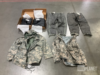 (6) Pairs of Rocky Safety Boots, (6) Cold Weather Parks & Assorted Items