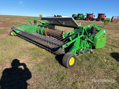 2014 John Deere 615P 15 ft maaikop aanhanger
