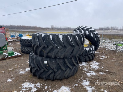 Quantity of (4) Goodyear DT830 800/55R46 Tires - Fits John Deere R4045