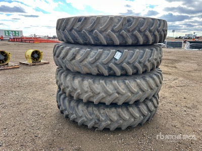 Quantity of (4) Firestone 380/105R50 Tires - Fits John Deere 4940