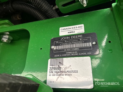 2023 John Deere X9 1000 Signature Edition Combine Harvester