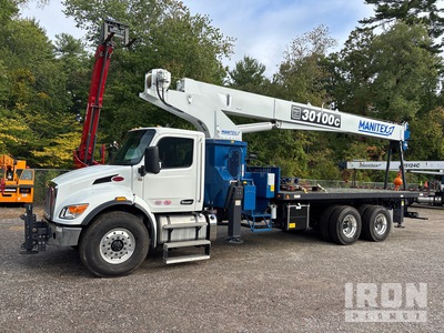 2025 Manitex 30100C 30 ton Straight Boom on 2026 Peterbilt 548 6x4 شاحنة رافعة