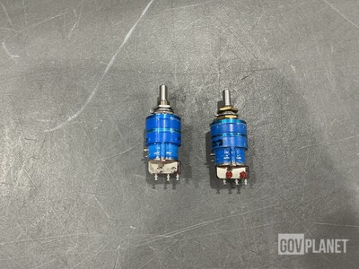 (2) Cole Instrument 200-1990-11 Rotary Switches