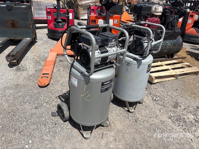 Quantity of (2) Husky 4 cfm Mobile Electric 20 gal Air Compressor