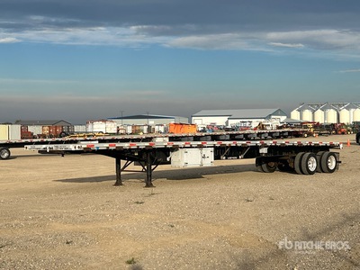 2015 Lode King 48 ft T/A Spread Axle Flatbed Trailer