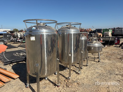 Quantity of (4) Stainless Steel Mixing Tanque