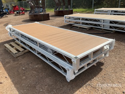 Quantity of (2) 2026 BYT BDF412 4 ft x 12 ft Aluminum Boat Dock Section Kit (Unused)
