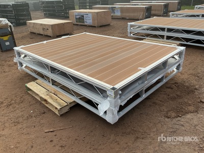 Quantity of (2) 2026 BYT BDF6 6 ft x 8 ft Aluminum Boat Dock Section Kit (Unused)