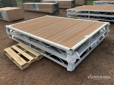 Quantity of (2) 2026 BYT BDF6 6 ft x 8 ft Aluminum Boat Dock Section Kit (Unused)