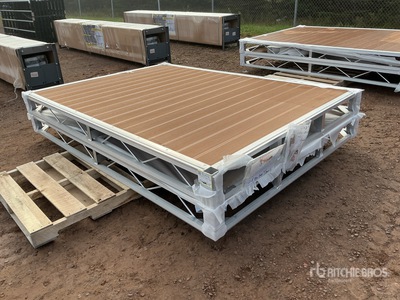 Quantity of (2) 2026 BYT BDF6 6 ft x 8 ft Aluminum Boat Dock Section Kit (Unused)