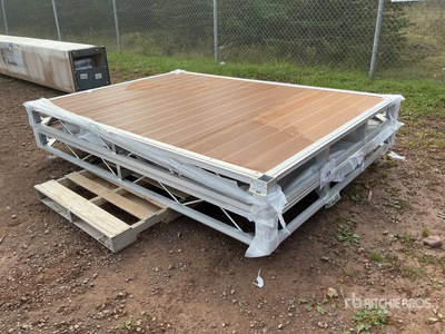 Quantity of (2) 2026 BYT BDF6 6 ft x 8 ft Aluminum Boat Dock Section Kit (Unused)
