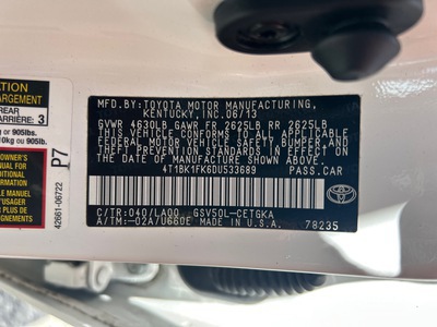 2013 Toyota Camry XLE Automovil