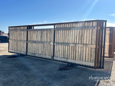 Quantity of (4) 24 ft x 8 ft Wind Fence
