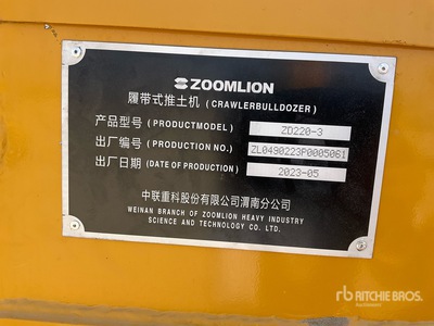 2023 Zoomlion ZD220-30 Crawler Dozer