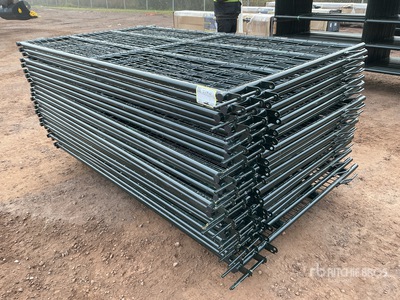 Quantity of (24) 2025 BYT MSPP07 7 ft Mesh Sheep Panneau pour bétail (Unused)