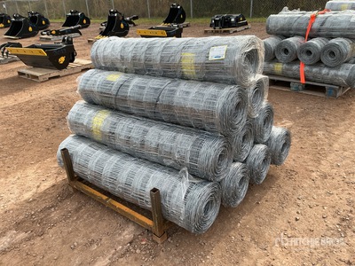 Quantity of (10) 2026 BYT FFC762 330 ft x 4 ft Galvanized Farm Ogrodzenie (Unused)