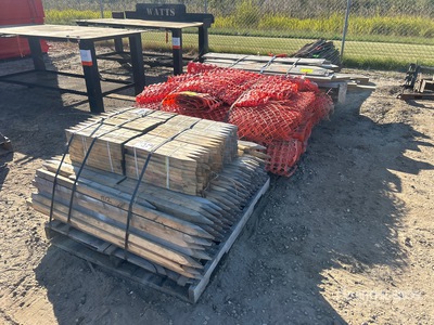 Quantity of T posts,Snow Fence, Stakes, random wood