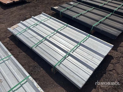 Quantity of (100) Kit Containers Steel Panels Materiale edile