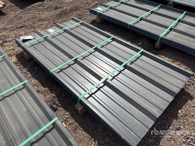 Quantity of (100) Kit Containers Steel Panels 12ft Materiale edile