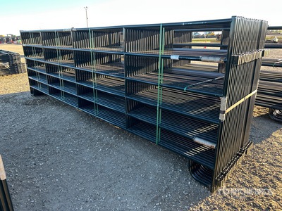 Quantity of (24) 2026 BYT PNL180 5 ft 6 in High 6 Rail 18 ft Panel para ganado (Unused)