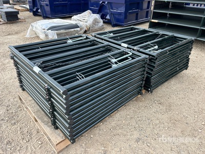 Quantity of (24) 2025 BYT RG04 3 ft 6 in x 3 ft 11 in Steel 4 ft Ranch Puerta de ganado (Unused)