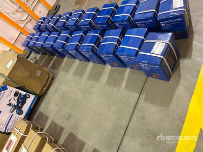 Quantity of (10) 2026 RanchMaster ABTJK20 20T Air/Hydraulic Bottle Jack Varios, herramientas manuales (Unused)