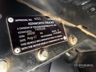 2017 Kenworth T409SAR 6x4 T/A Dump Truck