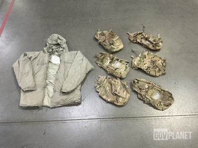 (12) Cold Weather Parkas, (142) Sustainment Pouches & (10) Molded Waist Belts