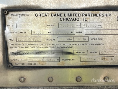 2014 Great Dane 53 ft Remorque frigorifique