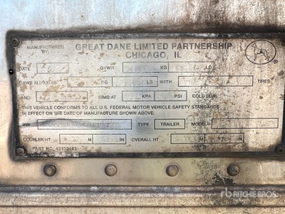 2013 Great Dane 53 ft x 102 in T/A Remolque refrigerado