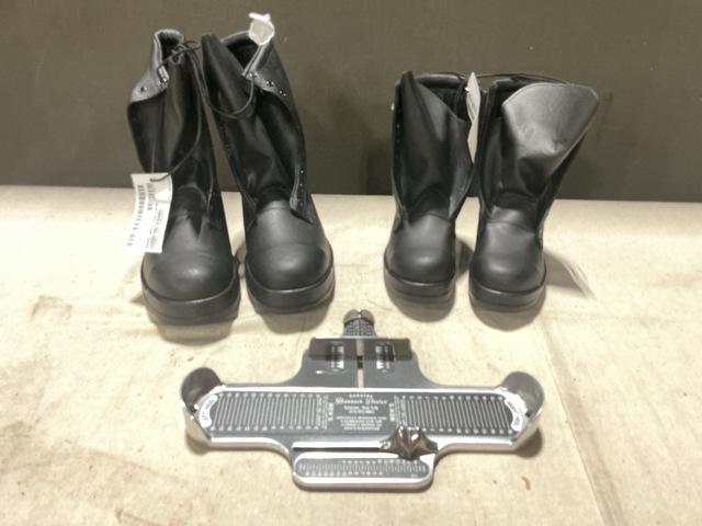(49) Pairs of Men's Safety Boots & (11) Foot Measuring Devices