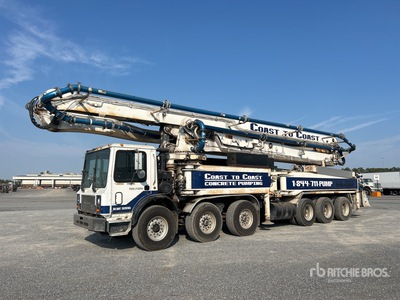 2000 Putzmeister M55 55 m on 2000 Mack MR688S 12x6x6 Camion pompe à béton