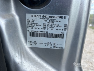 2015 Ford F-550 XL 4x4 Extended Cab Cab & Chassis