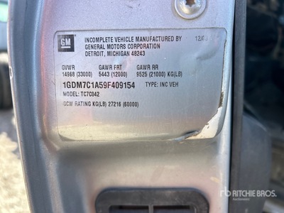 2009 GMC C7500 Kabina i podwozie