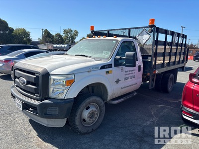 2011 Ford F-350 XL 4x4 Dump Flatbed Truck (Inoperable)