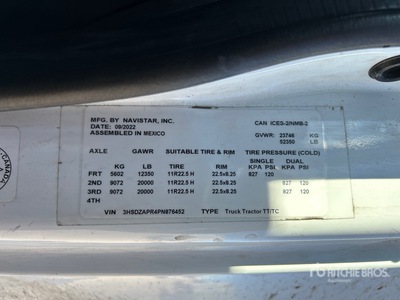 2023 International LT62F 6x4 T/A Sleeper Truck Tractor