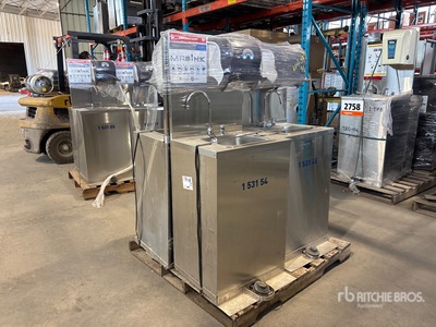 Quantity of (4) Stainless Steel Hand Wash Station