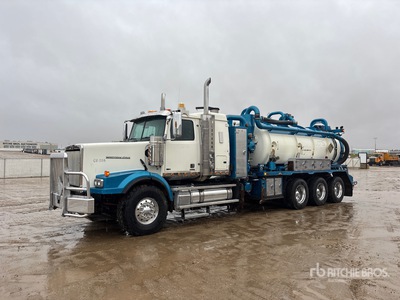 2013 Camex on 2014 Western Star 4900SB 8x6 Sleeper Combination Wash/ Camion-citerne à vide